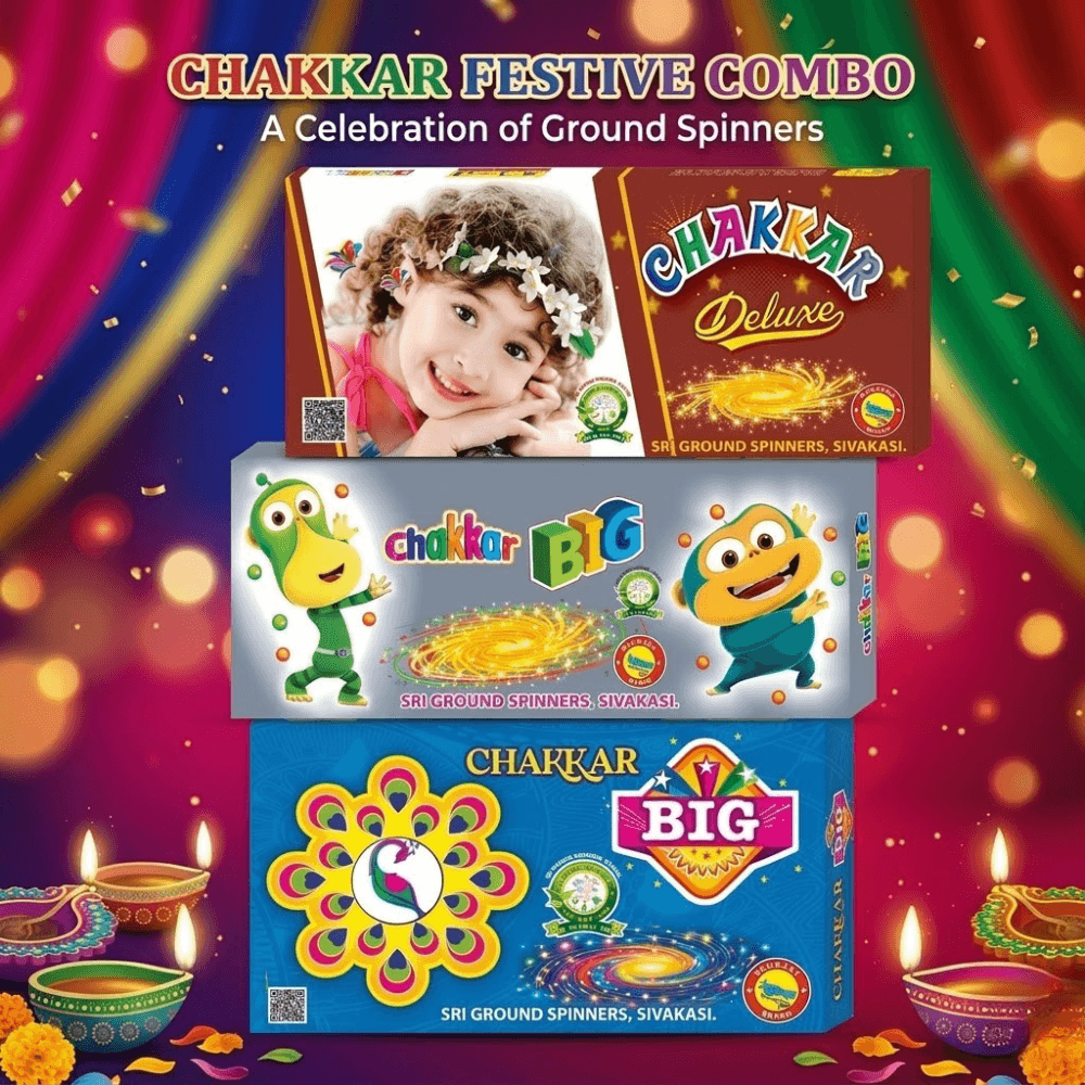 Bijili chakkers combo — spinning ground crackers, Sivakasi 2026