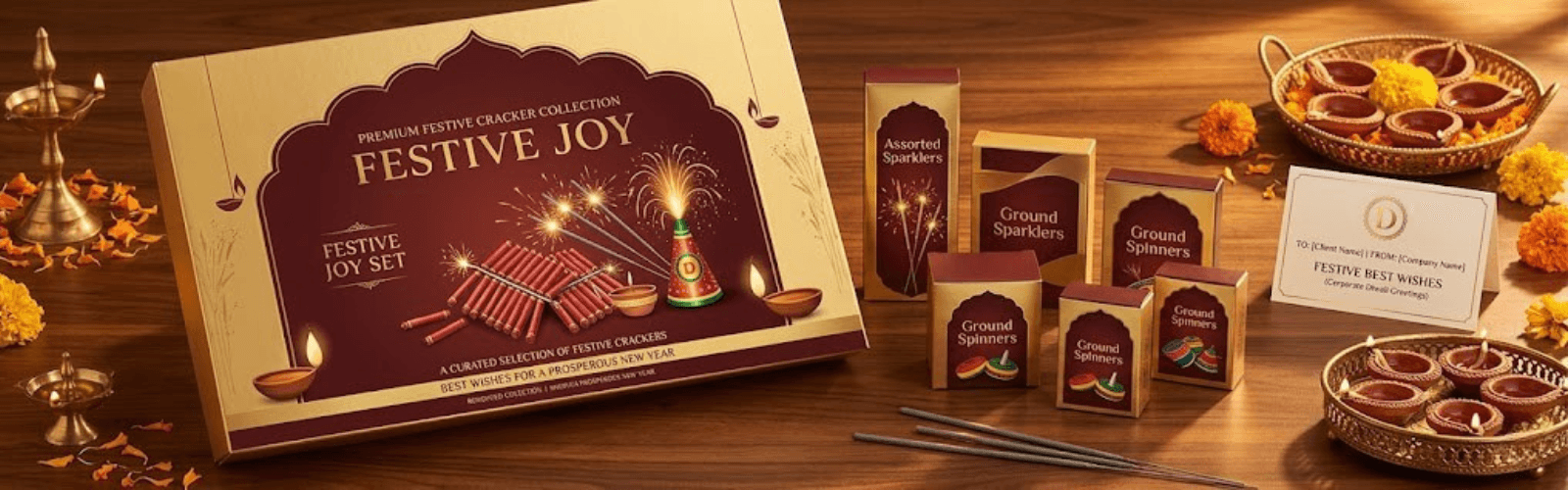 Corporate Diwali gifting with Bijili Crackers — branded cracker gift boxes for employees and clients