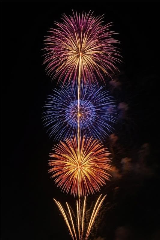 Triple-burst rocket — three-stage Diwali sky show from Sivakasi