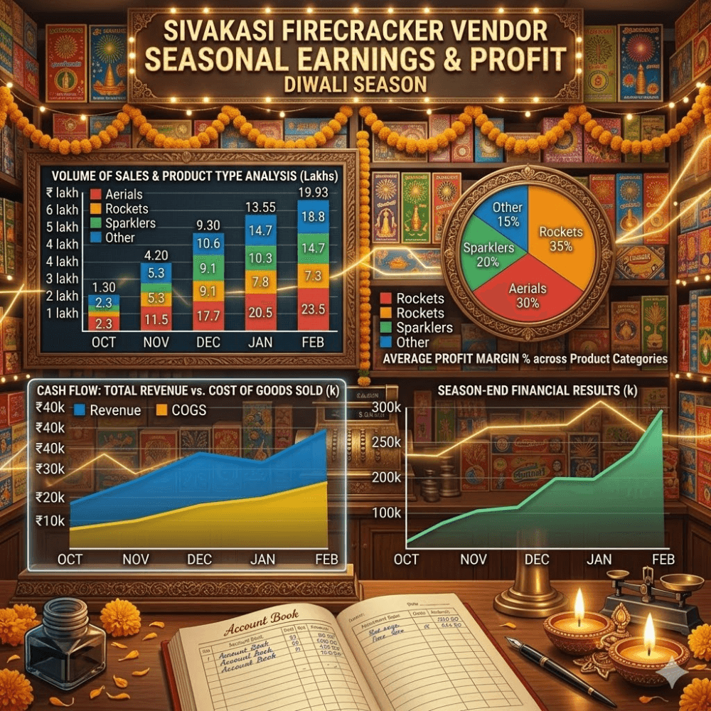 Bijili vendor earnings — cracker reseller profit illustration 2026